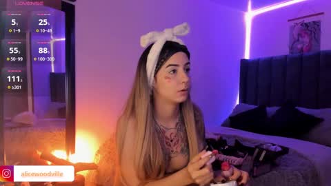 Snapshot of alicewoodville chatting on January 24, 10:08 pm Alice online show from January 24, 10:08 pm