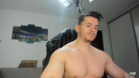 Snapshot of alphagodleatherking92 chatting on December 7, 6:54 am LeatherMaster online show from December 7, 6:54 am