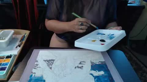 Snapshot of artsy_bubble chatting on June 21, 10:45 pm Barb Ross online show from June 21, 10:45 pm