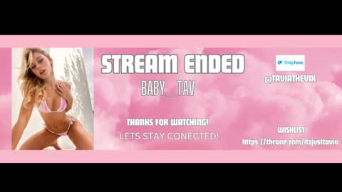 Snapshot of baby_tav chatting on March 5, 7:17 pm Baby Tavia online show from March 5, 7:17 pm