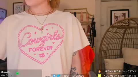 Beck the tongue online show from May 6, 5:51 pm