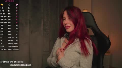 Snapshot of bellagia chatting on January 15, 12:58 pm BellaGiaxx online show from January 15, 12:58 pm