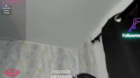 Snapshot of blackbeauty_ts chatting on February 21, 1:44 pm Nina online show from February 21, 1:44 pm