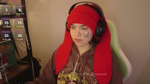 Snapshot of bluedweeb chatting on February 15, 4:42 am Blue online show from February 15, 4:42 am