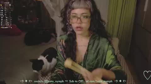 Snapshot of blushing_nymph chatting on June 22, 11:13 pm Im Nym Justa nymph on twitter and IG online show from June 22, 11:13 pm