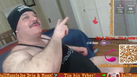 Snapshot of bullmusclejoe chatting on December 12, 5:52 am BullMuscleJoe online show from December 12, 5:52 am