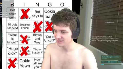 Snapshot of cokia_ chatting on December 3, 2:03 am Cokia online show from December 3, 2:03 am