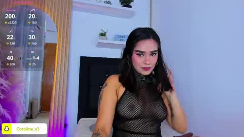 Coraline connected from 10 pm to 6 am Colombia time online show from May 23, 12:09 pm