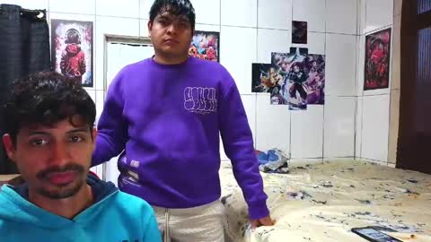 Snapshot of couple_boylatin_21cm_22cm chatting on May 14, 8:37 pm Jonathan Jhonaz online show from May 14, 8:37 pm