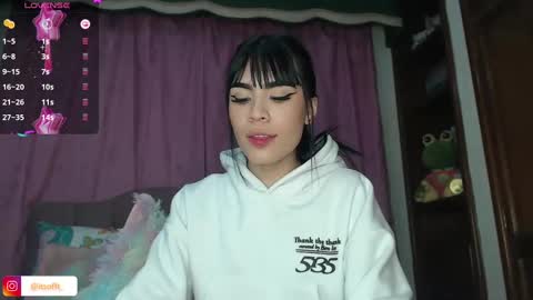 Snapshot of cuttebabe_ chatting on January 18, 12:13 am Sophia online show from January 18, 12:13 am