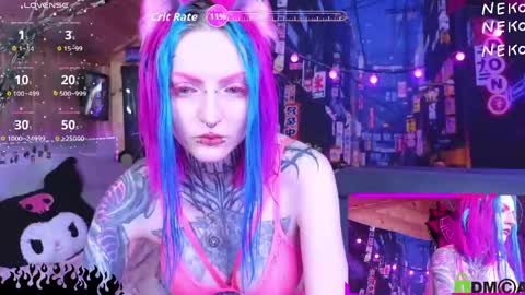 Snapshot of cybernekko chatting on June 3, 5:10 am Neko online show from June 3, 5:10 am