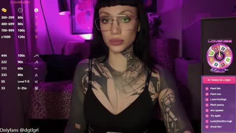 Snapshot of dgtlgrl chatting on October 7, 6:27 pm dgtlgrl online show from October 7, 6:27 pm