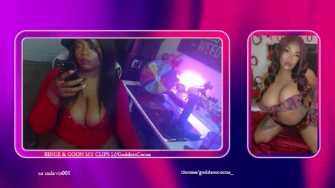 Snapshot of goddesscocoaa chatting on December 2, 10:16 pm Goddess Cocoa online show from December 2, 10:16 pm
