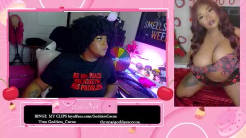 Snapshot of goddesscocoaa chatting on March 11, 7:03 am Goddess Cocoa online show from March 11, 7:03 am
