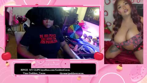 Snapshot of goddesscocoaa chatting on March 15, 1:55 am Goddess Cocoa online show from March 15, 1:55 am