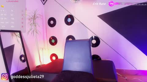 Snapshot of goddessjulieta chatting on May 28, 7:00 pm Julieta online show from May 28, 7:00 pm
