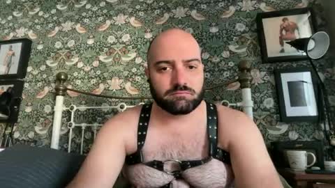 Snapshot of hairyleatherguy chatting on June 23, 8:23 am Hairy Guy online show from June 23, 8:23 am