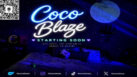 Snapshot of itscocoblaze chatting on July 19, 3:21 am CoCo Blaze online show from July 19, 3:21 am
