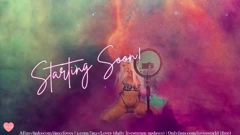 jinxy loves online show from April 9, 2:22 am