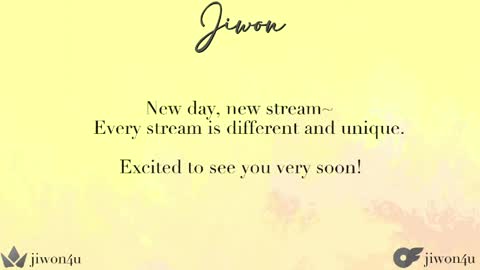 Jiwon online show from April 11, 7:51 pm