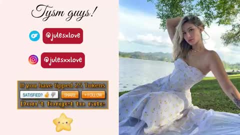 Snapshot of julesxdann chatting on September 12, 3:17 am Jules and Dann  Dont forget to give us thumps up online show from September 12, 3:17 am