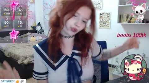 Snapshot of kawaii_angell chatting on February 1, 9:11 am anfisa online show from February 1, 9:11 am