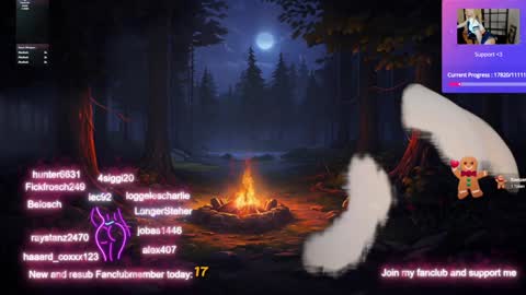 Snapshot of kimilee22 chatting on December 10, 4:13 am Wolfs Girl online show from December 10, 4:13 am