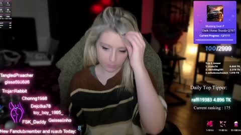 Snapshot of kimilee22 chatting on January 9, 6:38 am Wolfs Girl online show from January 9, 6:38 am