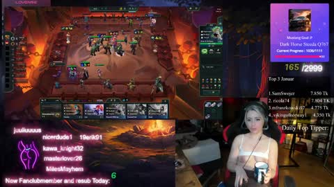 Snapshot of kimilee22 chatting on January 30, 10:19 pm Wolfs Girl online show from January 30, 10:19 pm