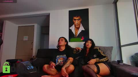 Snapshot of latin_couple77 chatting on February 10, 9:25 am Sara y Andy online show from February 10, 9:25 am