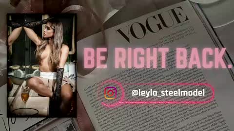 Snapshot of leyla_steel chatting on June 5, 3:29 pm INSTA leylasteel model online show from June 5, 3:29 pm
