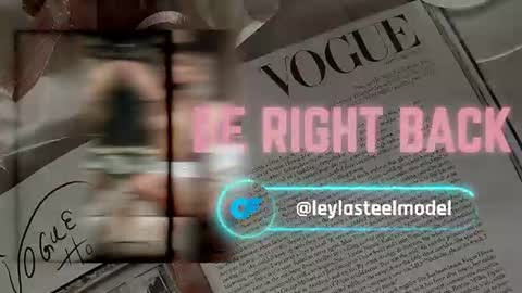 Snapshot of leyla_steel chatting on June 19, 1:37 pm INSTA leylasteel model online show from June 19, 1:37 pm
