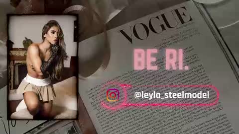 Snapshot of leyla_steel chatting on June 23, 11:52 am INSTA leylasteel model online show from June 23, 11:52 am
