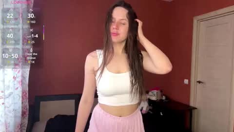 Snapshot of lezlieimeson chatting on February 21, 7:09 am Adeline Di or just cute girl3 online show from February 21, 7:09 am