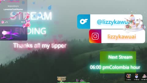 lizzy online show from December 22, 2:08 am
