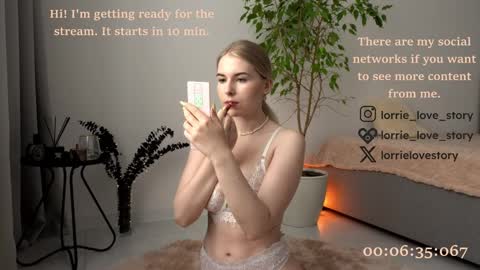 Snapshot of lorrie_love_story chatting on February 12, 4:00 pm Lorrie online show from February 12, 4:00 pm