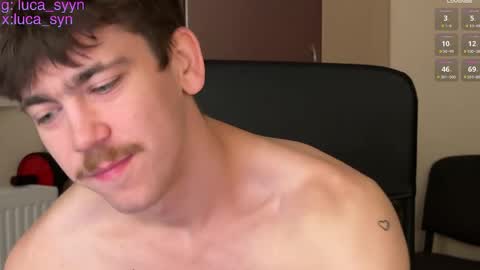 Snapshot of luca_syn chatting on June 2, 9:39 pm Luca S online show from June 2, 9:39 pm