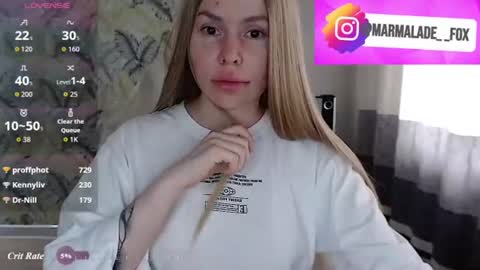 Snapshot of marmalade_fox chatting on July 11, 5:10 am Marmalade Fox online show from July 11, 5:10 am