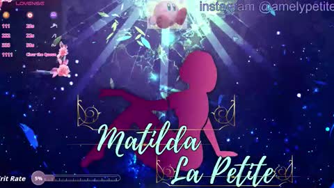 Snapshot of mathildalapetite chatting on January 31, 7:11 pm Mathilda Lapetite online show from January 31, 7:11 pm