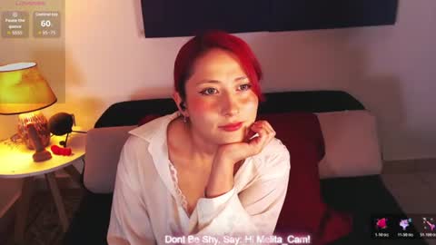 Snapshot of melita_cam chatting on June 16, 1:30 am Camelia P online show from June 16, 1:30 am
