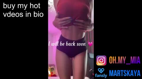 Snapshot of mia4sin chatting on June 25, 10:20 am Mia Martskaya online show from June 25, 10:20 am