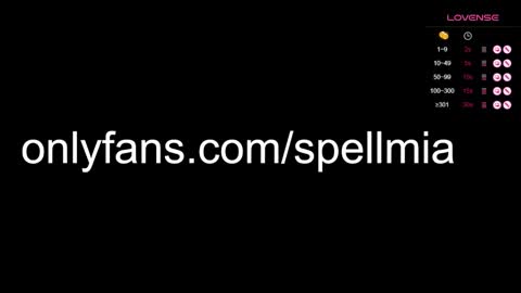 Mia  instagram miasspell online show from January 19, 10:39 pm