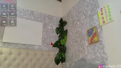 Snapshot of michele_rooss00 chatting on April 25, 12:35 am melannie follow my new page online show from April 25, 12:35 am