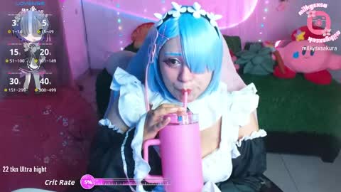 Snapshot of milkysakura chatting on May 3, 2:17 am Abby Lilia online show from May 3, 2:17 am