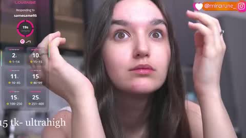 mirarune online show from March 16, 9:08 pm