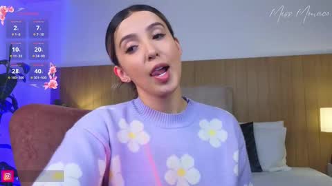 Snapshot of missmonaco chatting on February 19, 12:35 am Emma Rivera online show from February 19, 12:35 am