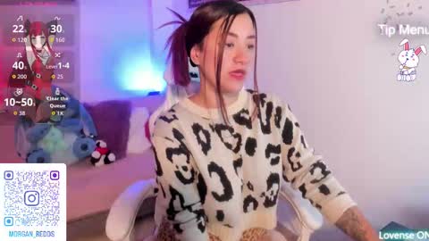 Snapshot of morgan_r13 chatting on February 6, 8:29 am Morgan-Redds online show from February 6, 8:29 am