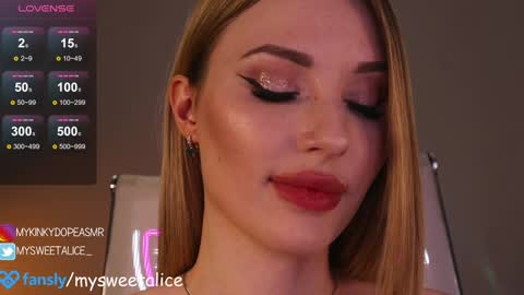 Snapshot of my__sweet__alice chatting on December 25, 9:54 pm mysweetalice online show from December 25, 9:54 pm