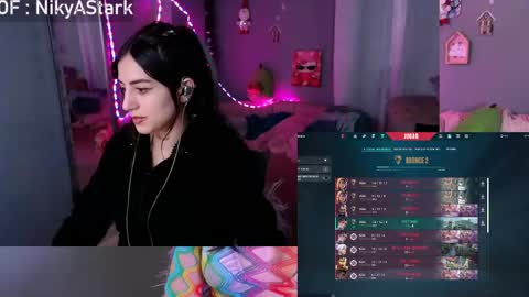 Snapshot of nikyastark chatting on June 9, 7:09 am Niky A Stark online show from June 9, 7:09 am