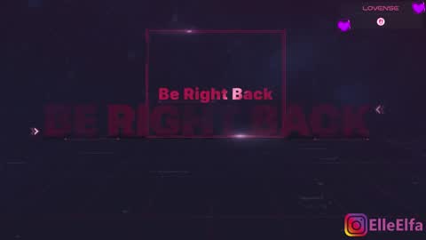 ElfaElle Im online .Wednesday Thursday Friday Saturday Sunday from 10pm to 2am  GMT3 online show from April 19, 2:49 pm